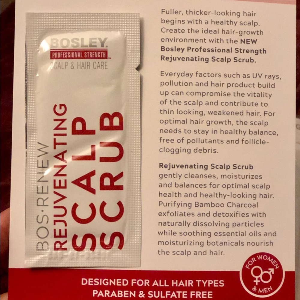 20sample packets Bosley professional scalp scrub